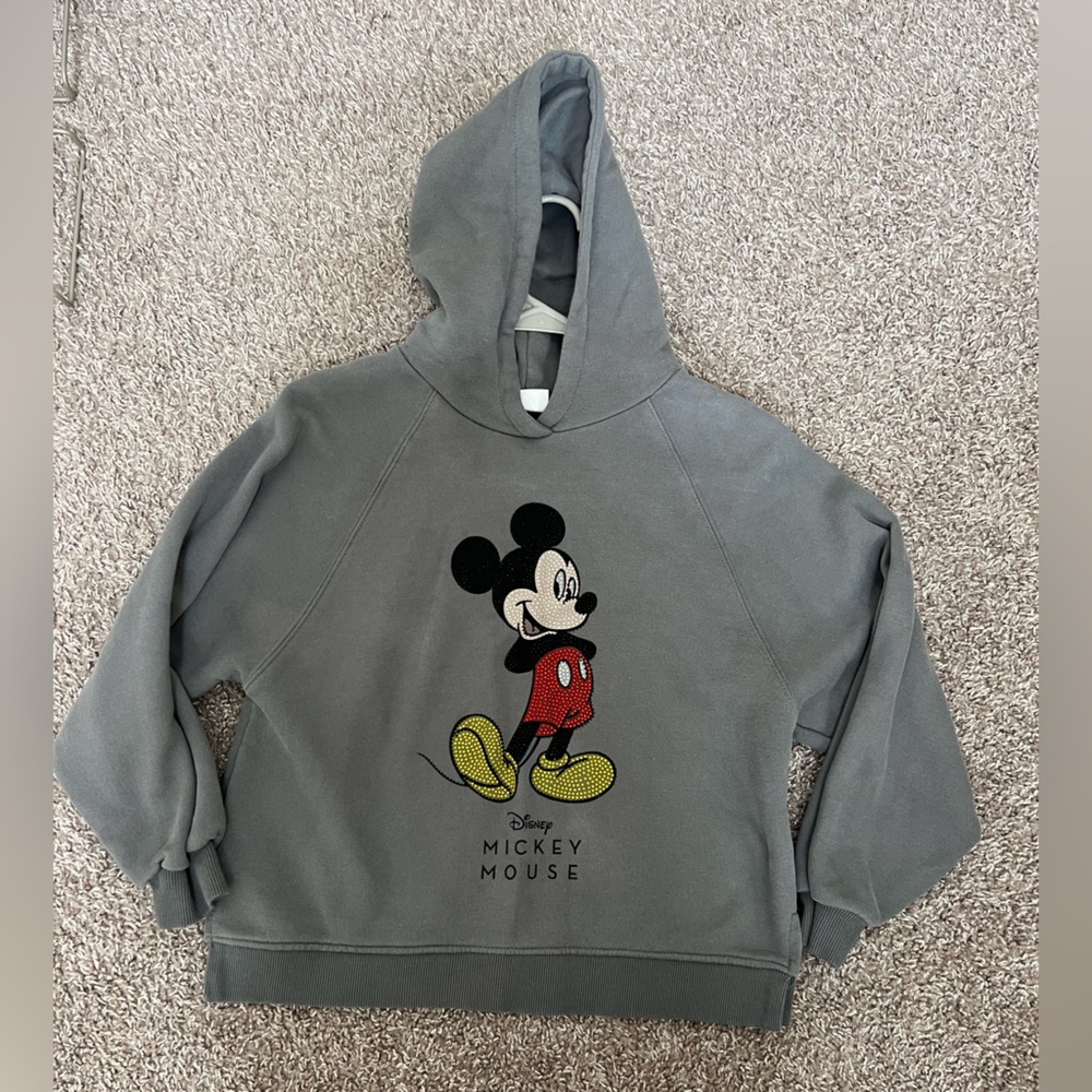 Zara Kids Rhinestone Mickey Sweatshirt